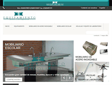 Tablet Screenshot of equipamientoescolar.com